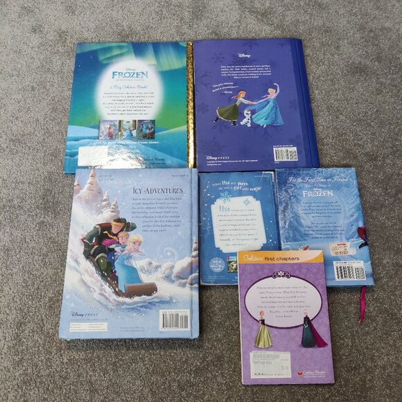 Disney Frozen Kids Book Set of 6 Reading Stories Girls Bedtime Elsa Anna Enjoy - Picture 2 of 6